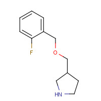 1220172-83-7 3-[(2-fluorophenyl)methoxymethyl]pyrrolidine chemical structure