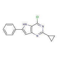 237435-35-7 4-chloro-2-cyclopropyl-6-phenyl-5H-pyrrolo[3,2-d]pyrimidine chemical structure