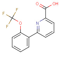 887983-48-4 6-[2-(trifluoromethoxy)phenyl]pyridine-2-carboxylic acid chemical structure