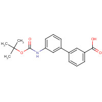 904086-01-7 3-[3-[(2-methylpropan-2-yl)oxycarbonylamino]phenyl]benzoic acid chemical structure