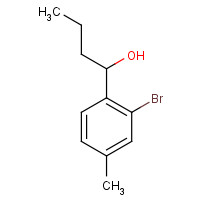 1232407-58-7 1-(2-bromo-4-methylphenyl)butan-1-ol chemical structure