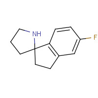 1211594-23-8 6-fluorospiro[1,2-dihydroindene-3,2'-pyrrolidine] chemical structure
