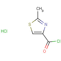 917483-72-8 2-methyl-1,3-thiazole-4-carbonyl chloride;hydrochloride chemical structure