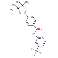 1418307-30-8 4-(4,4,5,5-tetramethyl-1,3,2-dioxaborolan-2-yl)-N-[4-(trifluoromethyl)pyridin-2-yl]benzamide chemical structure