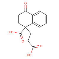 3123-52-2 1-(2-carboxyethyl)-4-oxo-2,3-dihydronaphthalene-1-carboxylic acid chemical structure