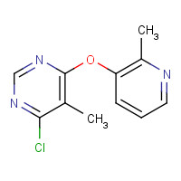 930093-72-4 4-chloro-5-methyl-6-(2-methylpyridin-3-yl)oxypyrimidine chemical structure