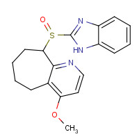 136177-53-2 9-(1H-benzimidazol-2-ylsulfinyl)-4-methoxy-6,7,8,9-tetrahydro-5H-cyclohepta[b]pyridine chemical structure