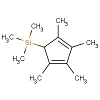 134695-74-2 trimethyl-(2,3,4,5-tetramethylcyclopenta-2,4-dien-1-yl)silane chemical structure