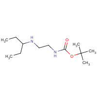 1284246-72-5 tert-butyl N-[2-(pentan-3-ylamino)ethyl]carbamate chemical structure