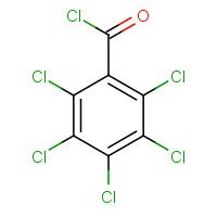 1825-23-6 2,3,4,5,6-pentachlorobenzoyl chloride chemical structure