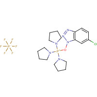 893413-42-8 (6-chlorobenzotriazol-1-yl)oxy-tripyrrolidin-1-ylphosphanium;hexafluorophosphate chemical structure