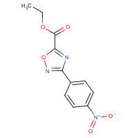 96898-36-1 ethyl 3-(4-nitrophenyl)-1,2,4-oxadiazole-5-carboxylate chemical structure