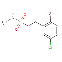 1611444-63-3 2-(2-bromo-5-chlorophenyl)-N-methylethanesulfonamide chemical structure