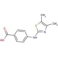 100142-85-6 4-[(4,5-dimethyl-1,3-thiazol-2-yl)amino]benzoic acid chemical structure