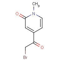 1421922-86-2 4-(2-bromoacetyl)-1-methylpyridin-2-one chemical structure