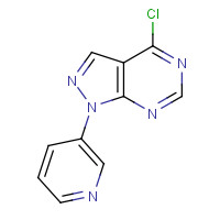 650638-19-0 4-chloro-1-pyridin-3-ylpyrazolo[3,4-d]pyrimidine chemical structure