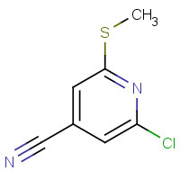 501676-76-2 2-chloro-6-methylsulfanylpyridine-4-carbonitrile chemical structure