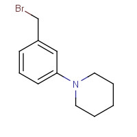 1588865-98-8 1-[3-(bromomethyl)phenyl]piperidine chemical structure