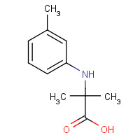 117755-93-8 2-methyl-2-(3-methylanilino)propanoic acid chemical structure