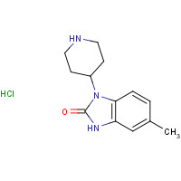 58859-82-8 6-methyl-3-piperidin-4-yl-1H-benzimidazol-2-one;hydrochloride chemical structure