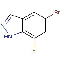 1260381-83-6 5-bromo-7-fluoro-1H-indazole chemical structure