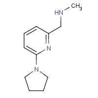 884507-14-6 N-methyl-1-(6-pyrrolidin-1-ylpyridin-2-yl)methanamine chemical structure