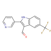 591243-37-7 2-pyridin-3-yl-5-(trifluoromethyl)-1H-indole-3-carbaldehyde chemical structure