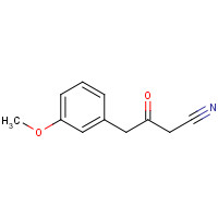 76106-50-8 4-(3-methoxyphenyl)-3-oxobutanenitrile chemical structure