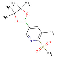 1445651-57-9 3-methyl-2-methylsulfonyl-5-(4,4,5,5-tetramethyl-1,3,2-dioxaborolan-2-yl)pyridine chemical structure