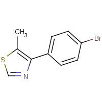 252561-64-1 4-(4-bromophenyl)-5-methyl-1,3-thiazole chemical structure