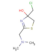 92759-37-0 4-(chloromethyl)-2-[(dimethylamino)methyl]-5H-1,3-thiazol-4-ol chemical structure