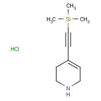 873331-67-0 trimethyl-[2-(1,2,3,6-tetrahydropyridin-4-yl)ethynyl]silane;hydrochloride chemical structure