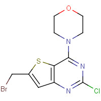 885698-98-6 4-[6-(bromomethyl)-2-chlorothieno[3,2-d]pyrimidin-4-yl]morpholine chemical structure