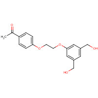 1239587-62-2 1-[4-[2-[3,5-bis(hydroxymethyl)phenoxy]ethoxy]phenyl]ethanone chemical structure