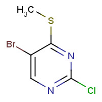 59549-51-8 5-bromo-2-chloro-4-methylsulfanylpyrimidine chemical structure