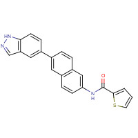 919362-56-4 N-[6-(1H-indazol-5-yl)naphthalen-2-yl]thiophene-2-carboxamide chemical structure