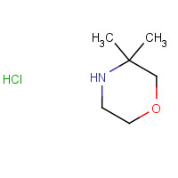 59229-64-0 3,3-dimethylmorpholine;hydrochloride chemical structure