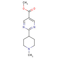 1035271-55-6 methyl 2-(1-methylpiperidin-4-yl)pyrimidine-5-carboxylate chemical structure