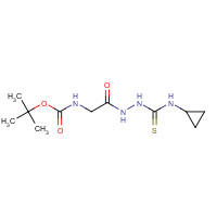 883008-24-0 tert-butyl N-[2-[2-(cyclopropylcarbamothioyl)hydrazinyl]-2-oxoethyl]carbamate chemical structure