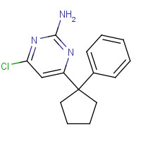 1374420-97-9 4-chloro-6-(1-phenylcyclopentyl)pyrimidin-2-amine chemical structure