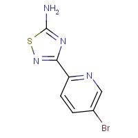 1179360-18-9 3-(5-bromopyridin-2-yl)-1,2,4-thiadiazol-5-amine chemical structure