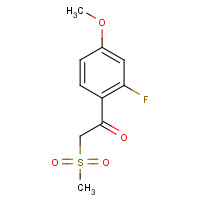 1290181-31-5 1-(2-fluoro-4-methoxyphenyl)-2-methylsulfonylethanone chemical structure