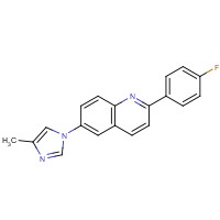 1201902-21-7 2-(4-fluorophenyl)-6-(4-methylimidazol-1-yl)quinoline chemical structure