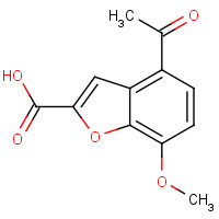 91570-45-5 4-acetyl-7-methoxy-1-benzofuran-2-carboxylic acid chemical structure