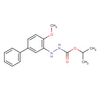 149877-41-8 propan-2-yl N-(2-methoxy-5-phenylanilino)carbamate chemical structure