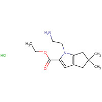1433822-65-1 ethyl 1-(2-aminoethyl)-5,5-dimethyl-4,6-dihydrocyclopenta[b]pyrrole-2-carboxylate;hydrochloride chemical structure
