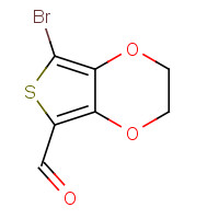 852054-42-3 5-bromo-2,3-dihydrothieno[3,4-b][1,4]dioxine-7-carbaldehyde chemical structure