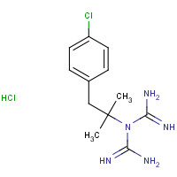 51169-81-4 1-carbamimidoyl-1-[1-(4-chlorophenyl)-2-methylpropan-2-yl]guanidine;hydrochloride chemical structure