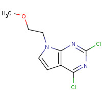 1474018-50-2 2,4-dichloro-7-(2-methoxyethyl)pyrrolo[2,3-d]pyrimidine chemical structure