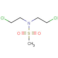 54533-09-4 N,N-bis(2-chloroethyl)methanesulfonamide chemical structure